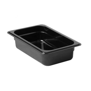 Inserto cuarto negro de policarbonato 2 1/2" profundidad