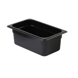 Inserto cuarto negro de policarbonato 4" profundidad