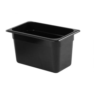 Inserto cuarto negro de policarbonato 6" profundidad