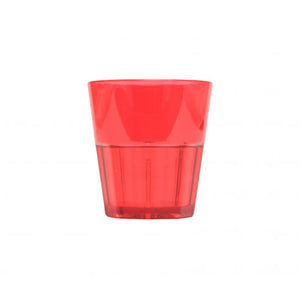 Vaso Diamond Rock de policarbonato 8 oz, rojo