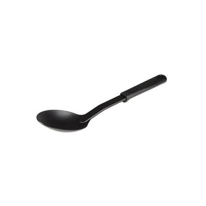 Cuchara sólida de nylon resistente al calor 11 1/2" color negro