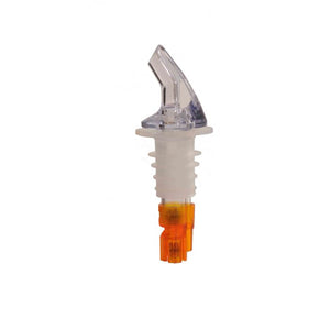 Vertedor dosificador para licor 1/2 oz naranja sin collar paquete con 12