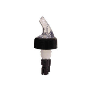Vertedor dosificador para licor 5/8 oz negro con collar paquete con 12