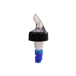 Vertedor dosificador para licor 7/8 oz azul con collar negro paquete con 12