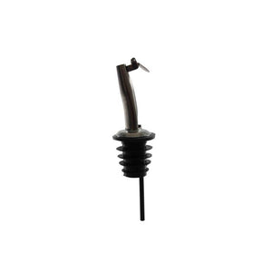 Vertedor cónico de acero inoxidable para licor con tapa flujo medio paquete con 12