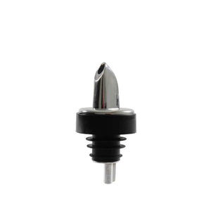 Vertedor free flow cromado para licor con collar suave paquete con 12