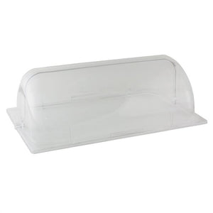 Tapa roll top para chafer entero de policarbonato transparente