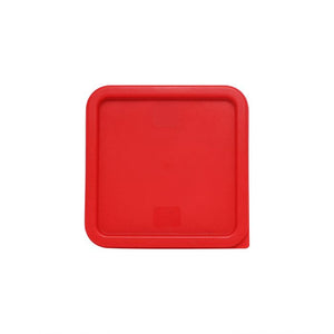 Tapa cuadrada plástica para contenedor 6/8 qt rojo