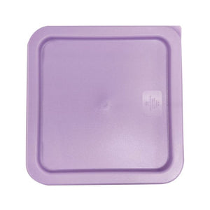Tapa morada libre de alérgenos para contenedores cuadrados 6 y 8 qt