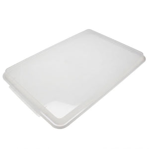 Tapa plástica transparente para charola cuarto 9-1/2" x 13"