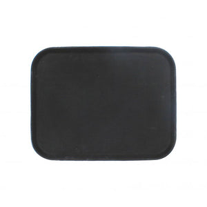 Charola rectangular color negro de con revestimiento de hule 14" X 18"