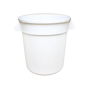 Contenedor de basura plástico 10 galones blanco