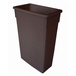Contenedor de basura plástico 23 galones café