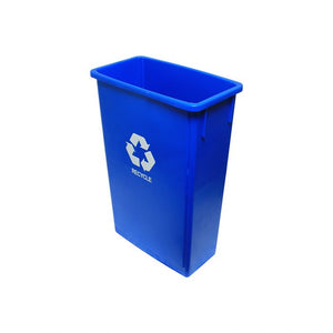 Contenedor de basura plástico 23 galones azul