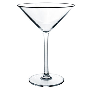 Copa martini 8 oz de policarbonato transparente