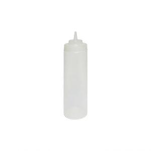 Botella exprimible boca ancha color transparente 24 OZ paquete con 6