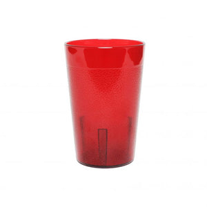 Vaso de plástico AS 9 1/2 oz, rojo
