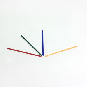 Palillos decorativos tipo flecha 3-1/2" colores surtidos paquete con 500