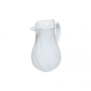Servidor térmico Swirl de doble pared para bebidas color blanco 42OZ