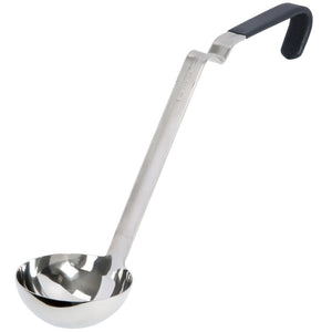 Cucharón 4 oz acero inoxidable con negro Ergo Grip™ Kool-Touch® mango