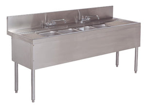 Tarja bajo barra Prestige de 4 tinas 84 x 25 x 36 pulg