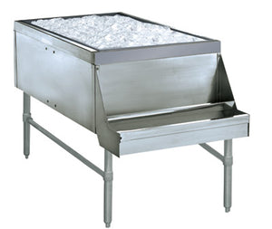 Tina de hielo Prestige sin placa fría pass-thru 24 x 42 x 11 pulg