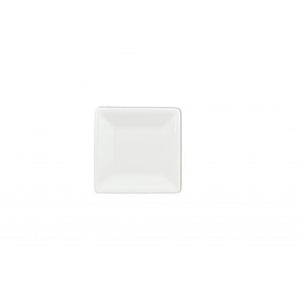 Plato cuadrado Passion White de melamina 4" x 4"