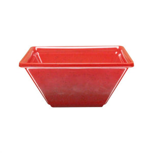 Tazón cuadrado Passion Red de melamina 8 oz 4" x 4" x 2" profundidad