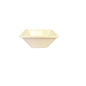 Tazón cuadrado Passion Pearl de melamina 11 oz 4 3/4" x 4 3/4" x 2" profundidad