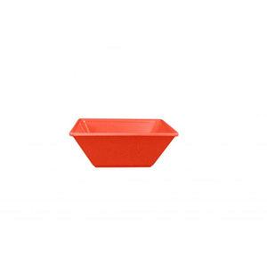 Tazón cuadrado Passion Red de melamina 23 oz 6" x 6" x 2 1/8" profundidad