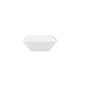 Tazón cuadrado Passion White de melamina 23 oz 6" x 6" x 2 1/8" profundidad