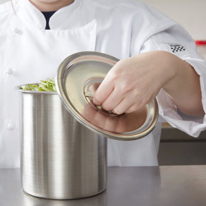 2 qt o 3 1/2 qt acero inoxidable bain-marie tapa