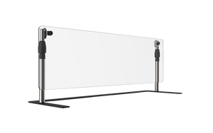 Protector de alimentos 48" ancho móvil ajustable con plano acrylic panel