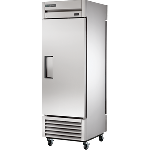 Refrigerador vertical de doble acceso de 27", 1 puerta frontal y 1 trasera, puertas sólidas, batientes