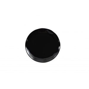 Plato redondo para ensalada de melamina 8-1/8" Dos tonos Black Pearl