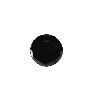 Plato redondo de melamina 10-1/2" Dos tonos Black Pearl