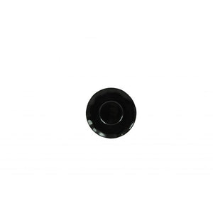 Plato base para taza de melamina 6-1/2" Dos tonos Black Pearl