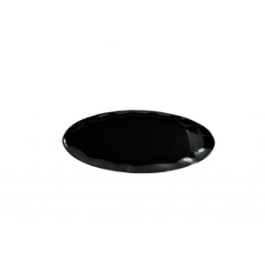 Platón de melamina 24" x 10" Dos tonos Black Pearl