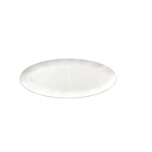 Platón de melamina 24" x 10" Blanco Black Pearl