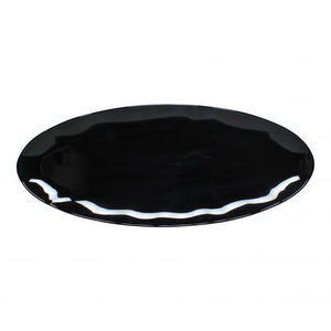 Platón de melamina 30" x 12" Dos tonos Black Pearl