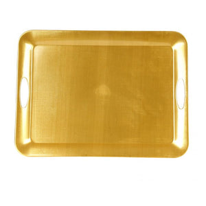 Charola rectangular Gold Pearl de melamina 19 1/2" x 14 1/2"