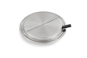 11-7/16" acero inoxidable hinged tapa con plástico mango
