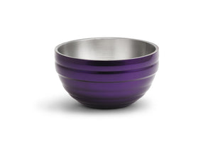Bowl de servicio de doble pared 3.4 qt redondo color morado