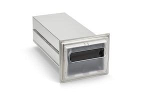 Empotrable en mostrador acero inoxidable servilletas dispensador con transparente faceplate