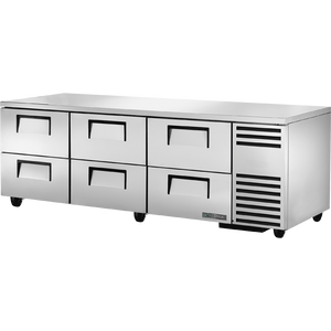Refrigerador bajo mostrador de 93-1/4", 6 cajones