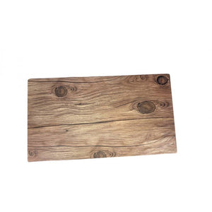 Tabla de servicio Faux Wood Sequoia de melamina 14 3/4" x 8 1/4"