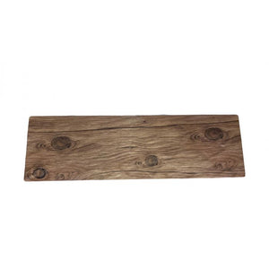 Tabla de servicio Faux Wood Sequoia de melamina 20 3/4" x 6 1/4"