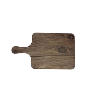 Tabla de servicio con mango Faux Wood Sequoia de melamina 8 1/2" x 7"