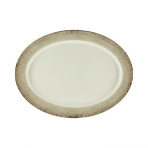 Platón ovalado de melamina 18" x 13-1/2" Jazz