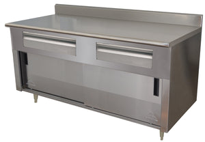 Gabinete de almacenamiento de acero inoxidable 72 x 30 pulg
